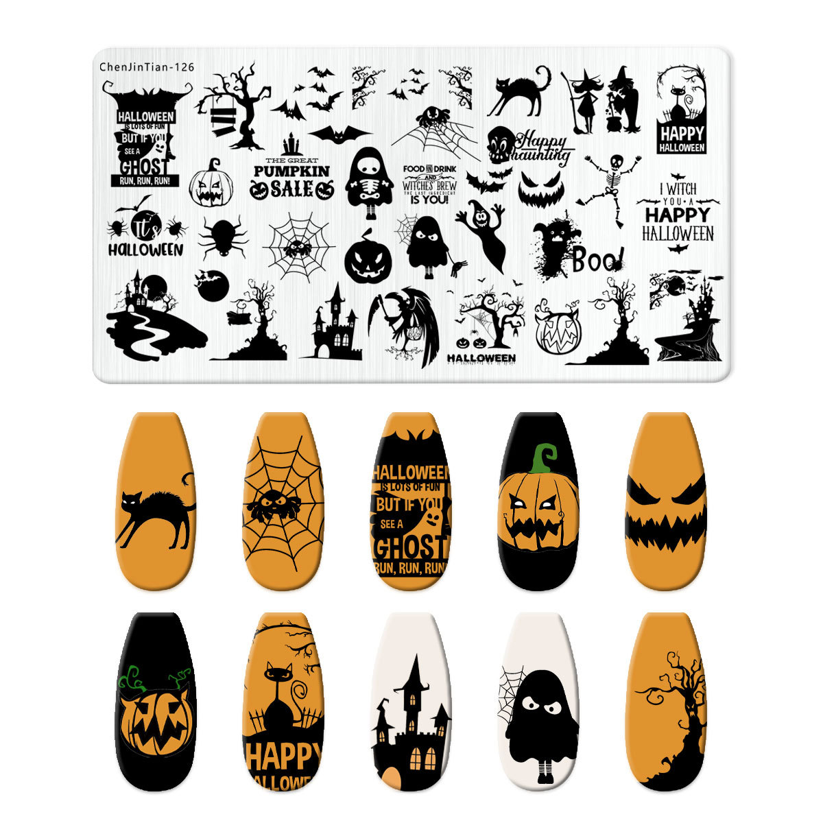 Cartoon Halloween Nail Art Sta - Anime Merchandise Nepal 评论和价格